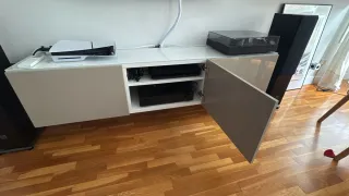 Mueble TV Ikea Besta Beige/Blanco