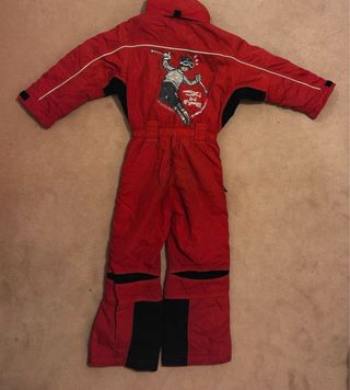Tuta da sci rossa