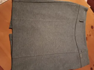 Gonna elegante grigia donna Made in Italy