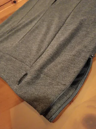 Gonna elegante grigia donna Made in Italy