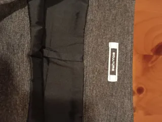 Gonna elegante grigia donna Made in Italy