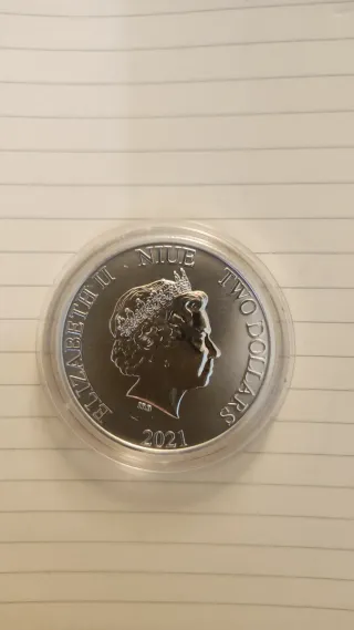 Moneda Piratas del Caribe La Perla Negra Plata