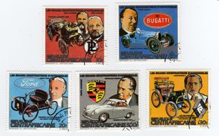 Riproduzione Francobolli Auto Inizio XX Secolo