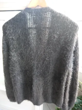 Cardigan in maglia grigio