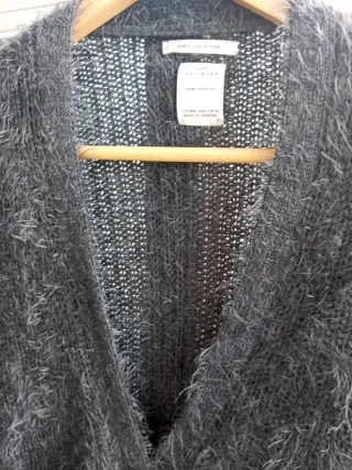 Cardigan in maglia grigio