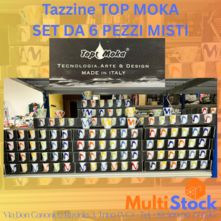 Tazzine Top Moka Set 6 Pezzi Misti