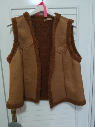 Chaleco marrón forrado