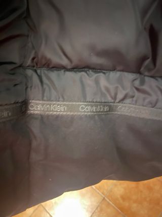 Abrigo Calvin Klein Negro Talla L