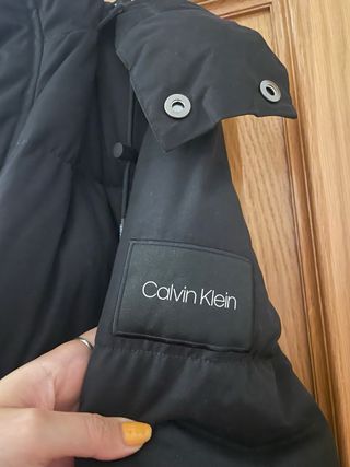 Abrigo Calvin Klein Negro Talla L