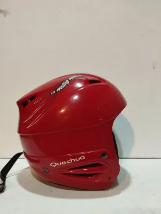Casco da sci Quechua rosso