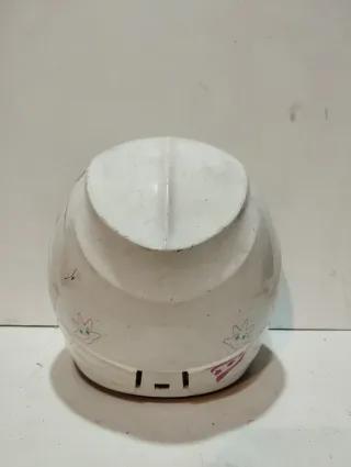 Casco da sci bianco con design