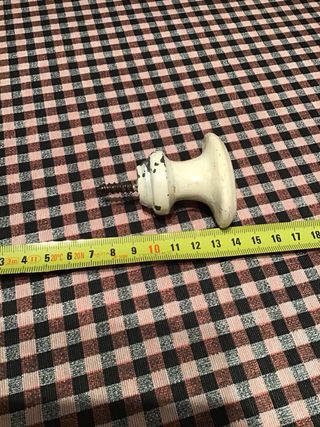 Antiguo pomo metal esmaltado