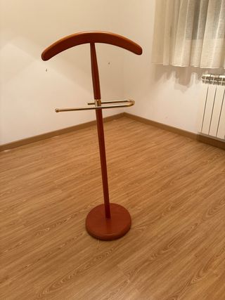 Perchero de pie madera y metal