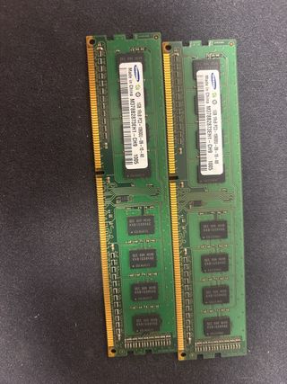 2x 1GB DDR3 RAM Samsung PC Sobremesa