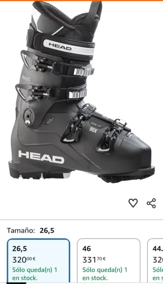 Botas de esquí ski Head talla 27-27.5