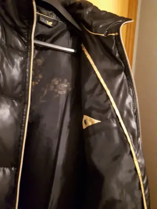 Chaqueta plumífero negra