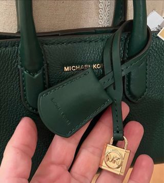 Borsa Michael Kors vera pelle verde nuova
