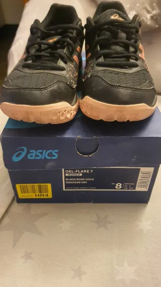 Zapatillas Asics Negras y rosas