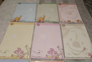 Lote 9 Paquetes Cartas Winnie Pooh