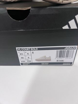 Zapatillas Adidas Court Bold Beige/Blanco