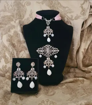 Aderezo Artesanal Huertana Fallera Plata