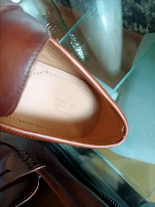 Mocasines  loafers Zara Marrón Talla 42