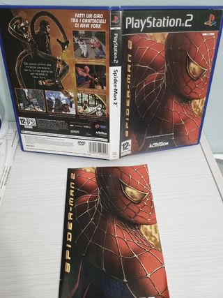 Spider-Man 2 - PS2 - Custodia e libretto