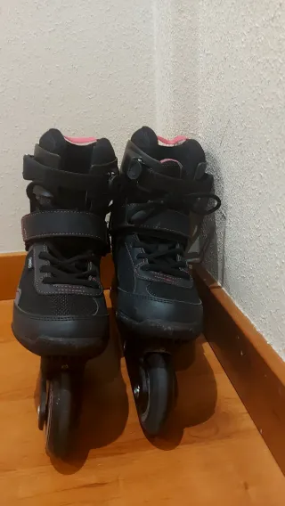Patines en línea negros talla 41, Oxelo