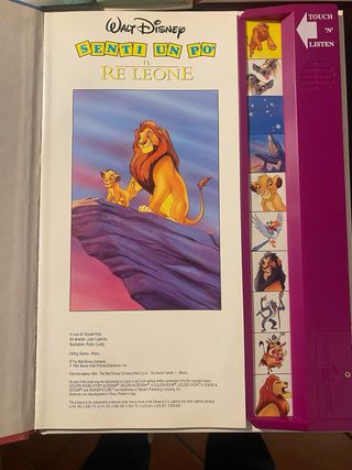 Disney Libri Elettronici Senti Un Po’ - anni 90