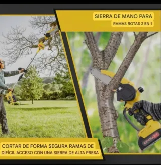 Motosierra Batería Recargable Telescópica