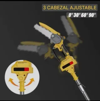 Motosierra Batería Recargable Telescópica