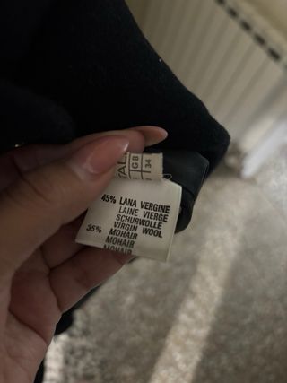 Abrigo Lana Vintage Negro