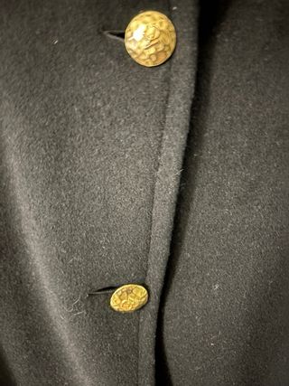 Abrigo Lana Vintage Negro