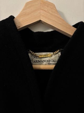 Abrigo Lana Vintage Negro