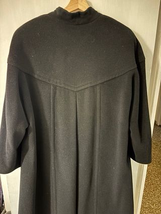 Abrigo Lana Vintage Negro