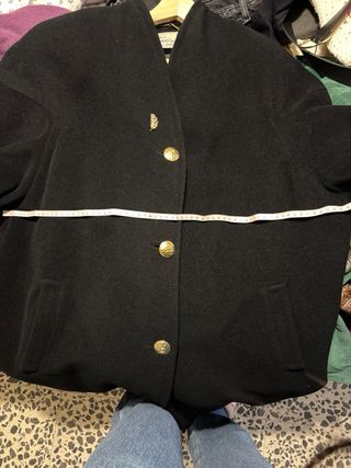 Abrigo Lana Vintage Negro