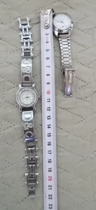 Lote 2 Relojes Pulsera Mujer D&G y Bassel Acero