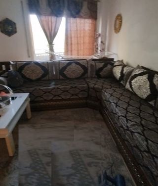 Sofá Árabe Marroquí Tela y Madera