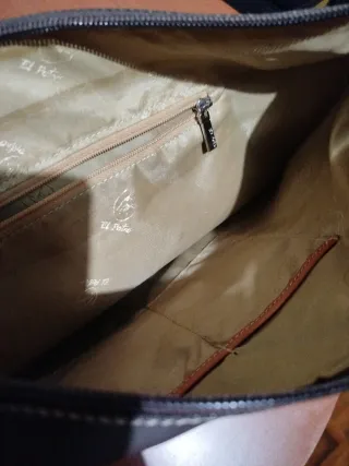 Bolso El Potro Marrón detalles en cuero y piel