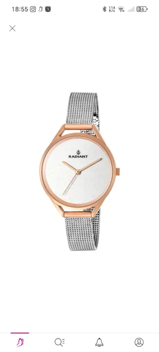 Reloj Mujer Analogico Cuarzo con Correa de Acero