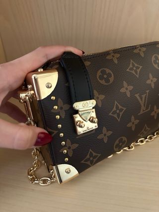 Borsa Louis Vuitton Slim Trunk Marrone Dorato