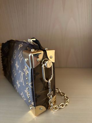 Borsa Louis Vuitton Slim Trunk Marrone Dorato