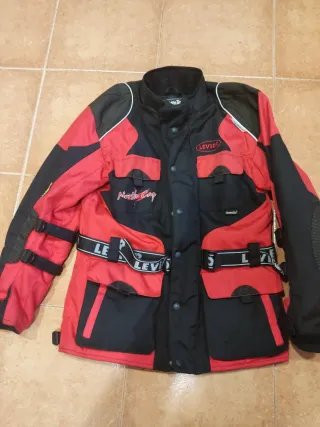 2 Chaquetas Moto LEVIOR Negras/Rojas