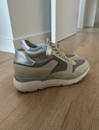 Bambas Fresia Beige y Plata