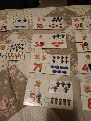 Puzzles Números Pj Masks Educa 3-4 Años