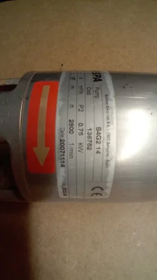 Turbina Bomba Agua Pozo Hidráulica