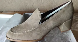 Zapatos de ante beige