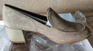 Zapatos de ante beige