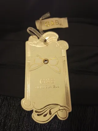 Falda Flecos Gondola Blu Talla M Negra