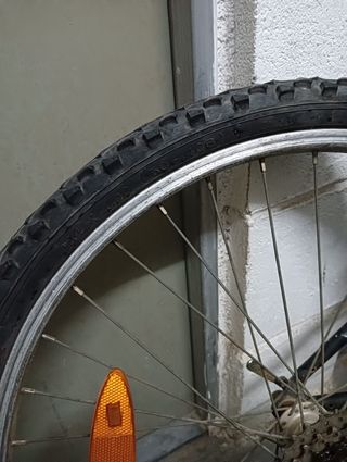 Bicicleta Montaña Negra y Roja